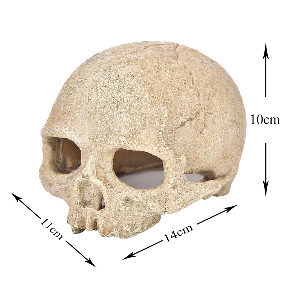 Aquarium decoration Fish Tank Aquarium Ornament Terrarium Decorations Resin Skull Human Skeleton Fish tank decor #81640