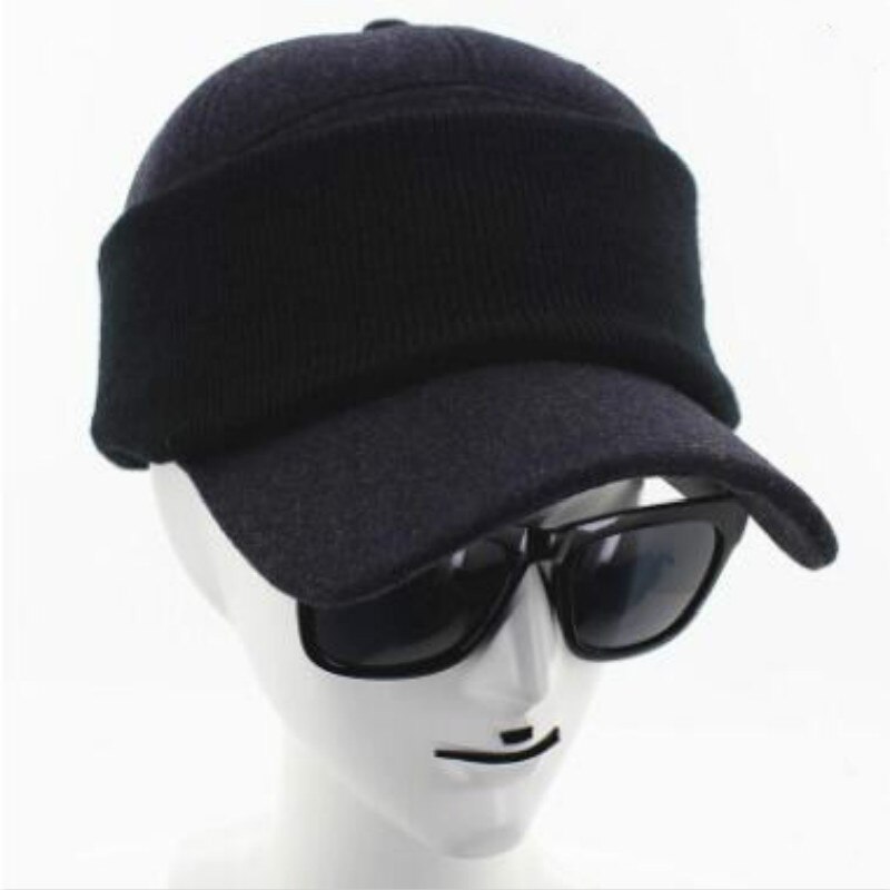 Que en la ducha hombres viejos PU bombardero sombrero grueso cálido PU orejera gorra snapback faux gorro para invierno de piel abuelo Rusia hueso negro gris