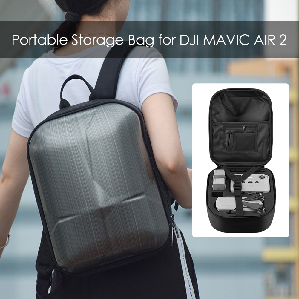 Mochila portátil DJI Mavic Air 2, con carcasa dura, resistente al agua, ABS, con cremallera doble, accesorios para DJI Mavic Air 2
