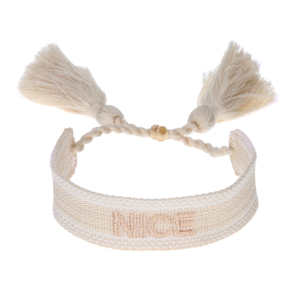 Boho Tassel Vriendschap Armband Voor Vrouwen Mannen Handgemaakte Geknoopt Touw Verstelbare Enkelband Lucky Sieraden Altijd Vriendschap Getuige: H