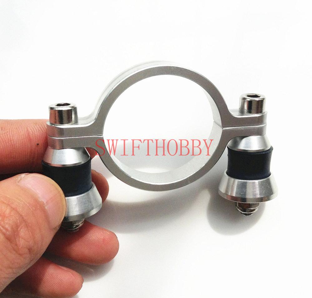 alloy Exhaust Mounting Bracket W/ Rubber Mount ID 38mm For Gas Exhaust Pipe