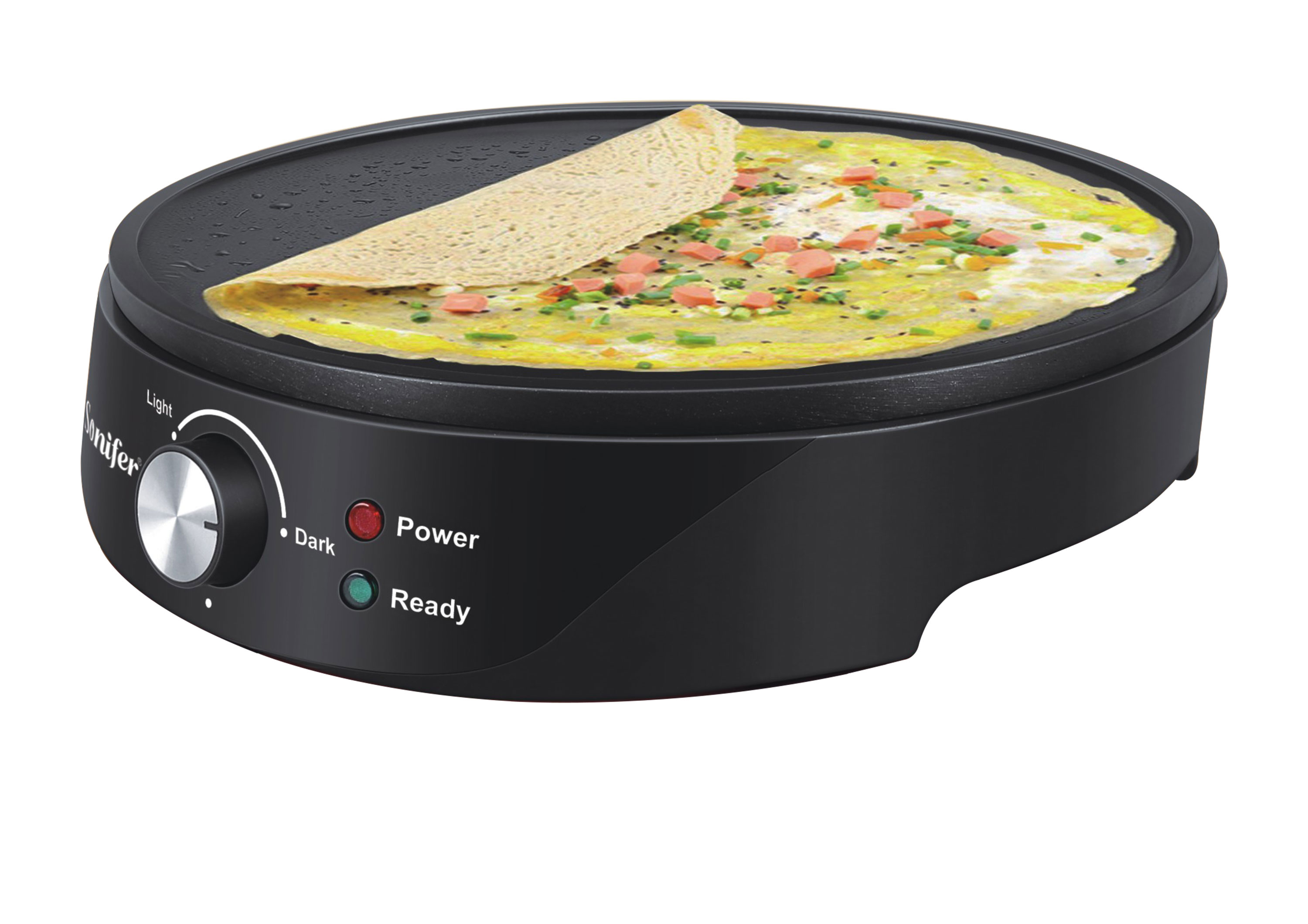 Pannenkoek Maker Crêpe Machine Non-stick Bakplaat Bakken Pan Barbecue Roosteren Bakplaat Huishouden Keuken Koken Gereedschap 220V Sonifer: UK