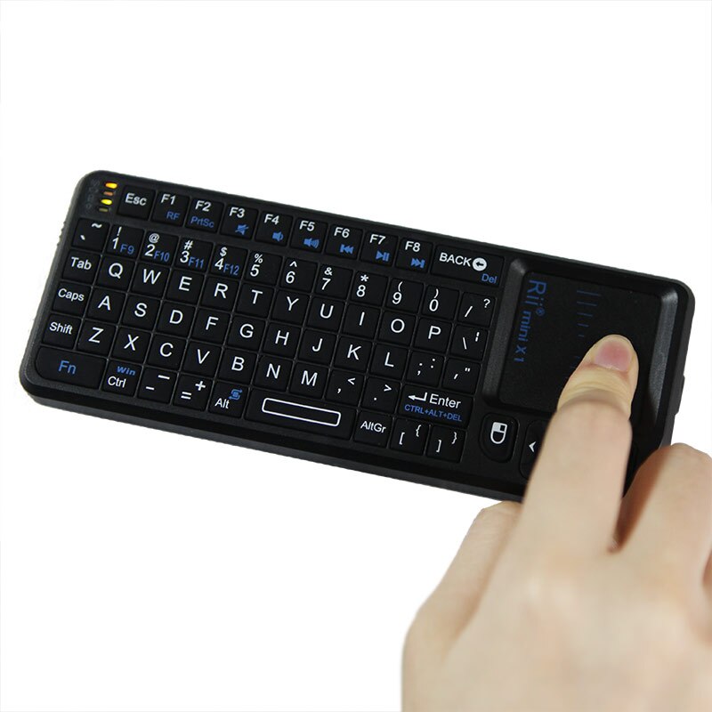 Rii Mini X1 Handheld 2,4G kabellos Tastatur Touchpad Maus Mäbenutzen Spielen Tastatur für Laptop PC Notizbuch Clever TV Android TV Kasten