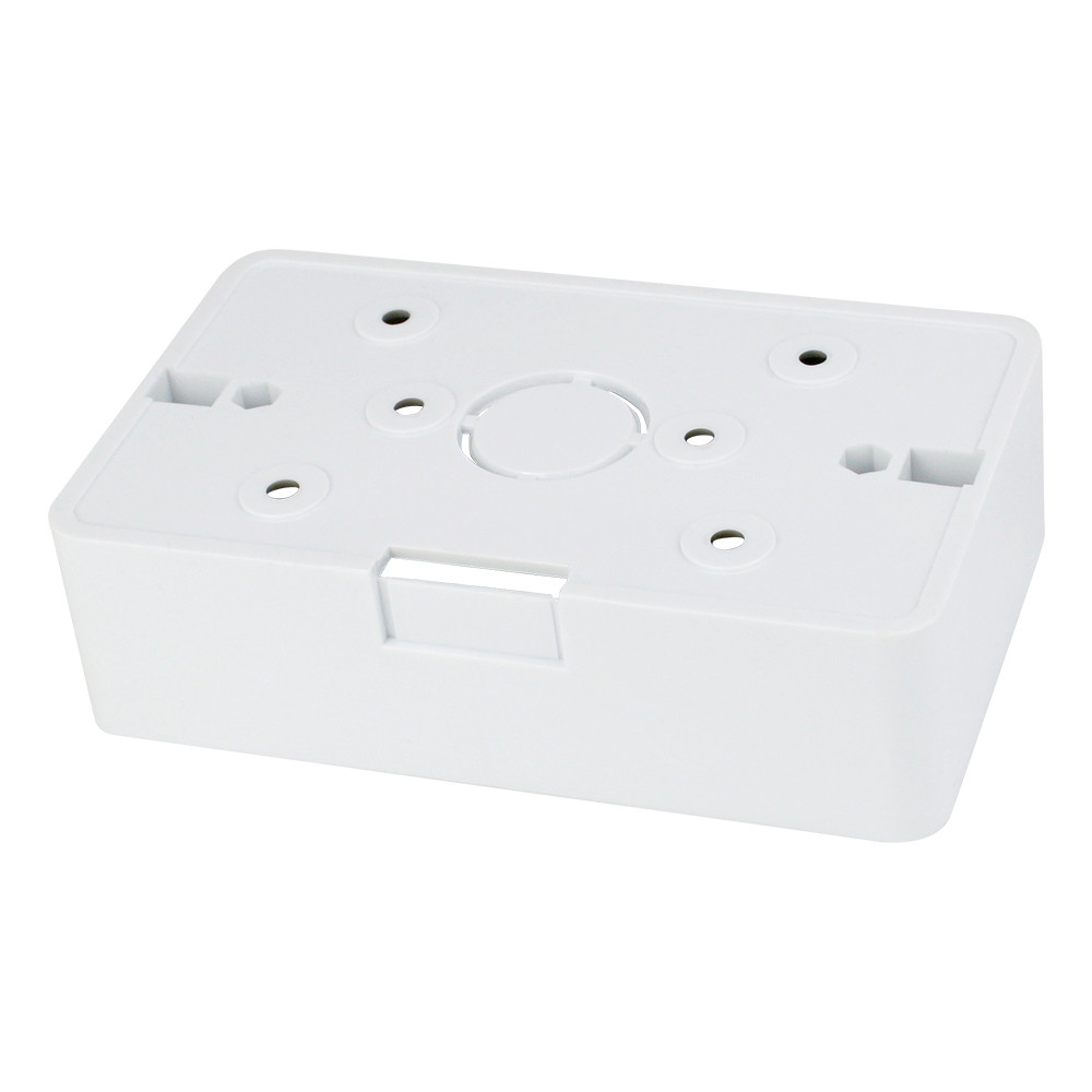 Caja de montaje de superficie externa con enchufe táctil estándar de EE. UU., ignífuga, Material de PVC, caja trasera de Interruptor blanco tipo 118: Default Title