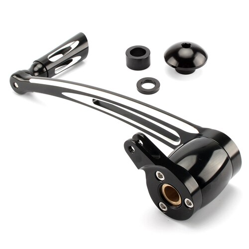 Motorrad Getriebe Schalthebel Hebel Schicht Heringe Bremse Arm Pedal Bausatz Für Harley touren Straße König Electra Straße gleiten Trike: Weiß Bremse Arm