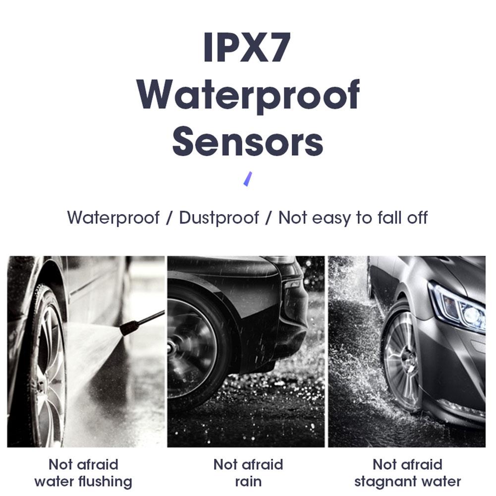 Car Tire Pressure Sensor Temperature Warning Fuel Save Car Tyre Pressure Monitor System Tyre Pressure Control TPMS for 5 Tires