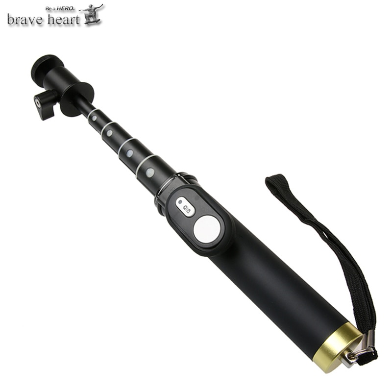 brave heart Bluetooth Remote Control Handheld monopod Tripod Selfie Stick for Xiaomi YI xiao yi 4k 2 Camera accessories