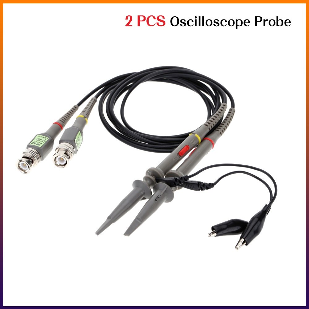 2Pcs Digital Oscilloscope Probe X1 X10 DC 100Mhz P Vicedeal
