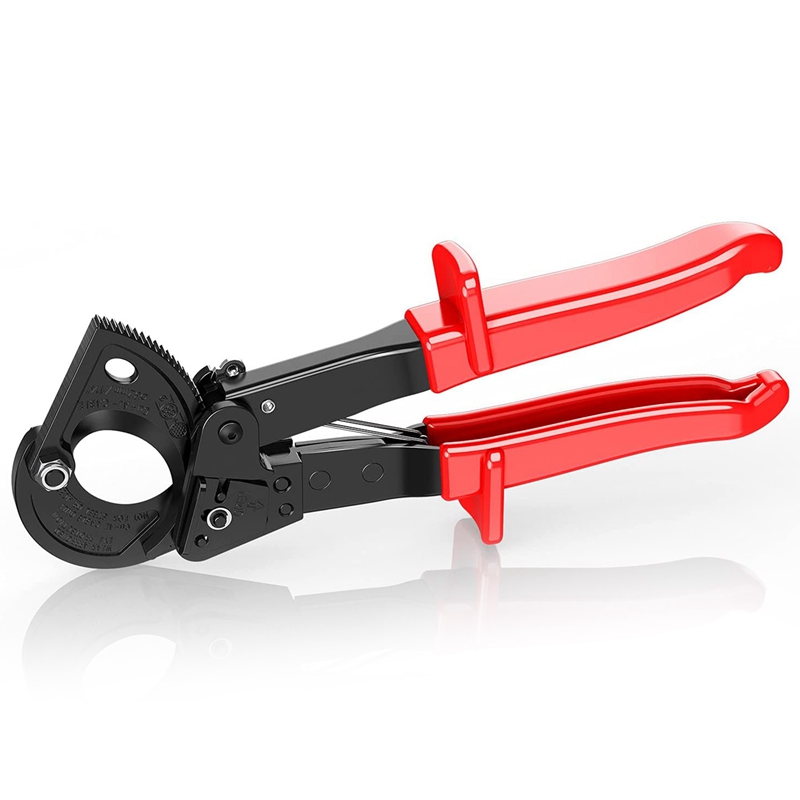 Cable Cutter, Aluminum Copper Cable Cutter Wire Cutter, Ratchet Heavy Duty, Maximum 240mm: Default Title