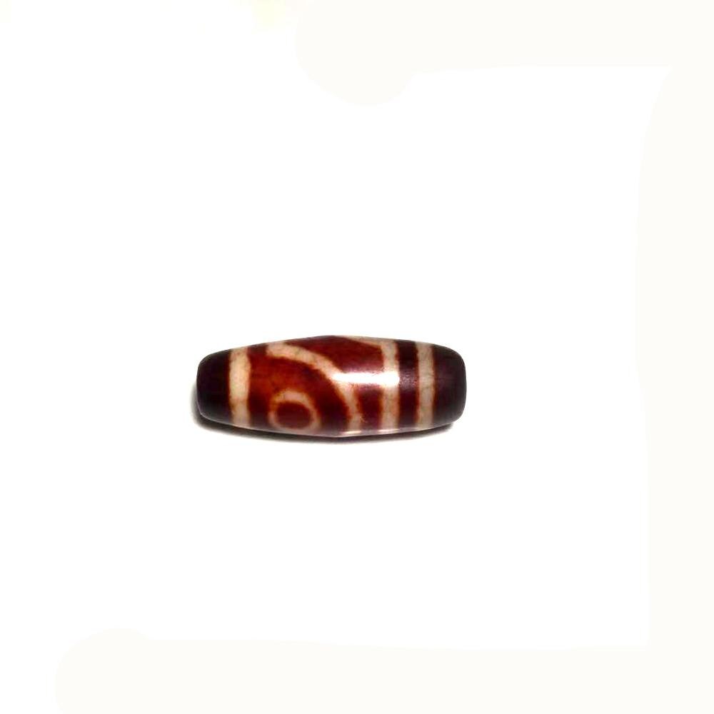 Tibet ágata abalorio Dzi naranja rojo hombres grandes ojos de tigre dientes 13*33mm dragón ágata cuentas de los hombres y las mujeres de la joyería DIY: 2eyes