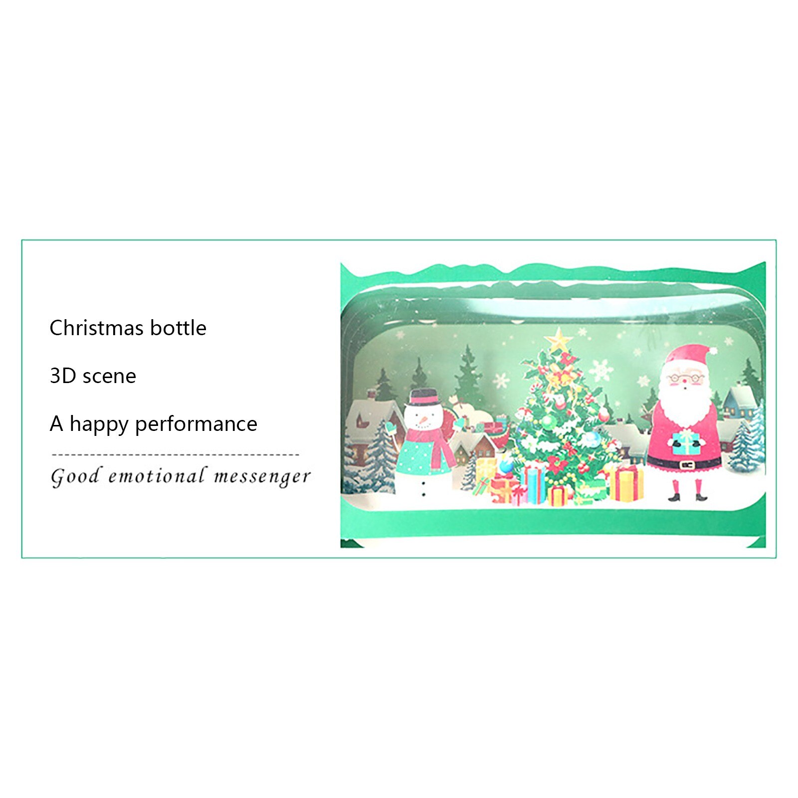 Jul lykønskningskort tredimensionelt 3d håndlavet kort takkort