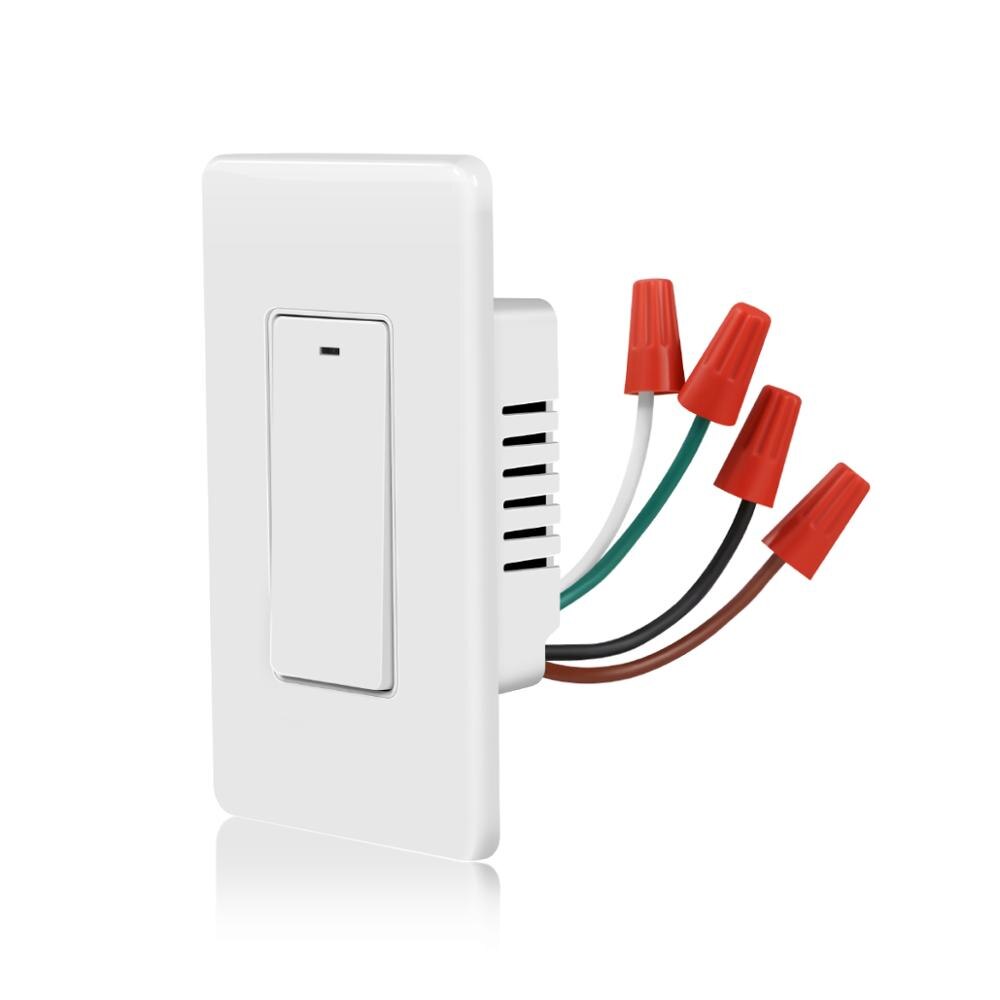 Apple Homekit-interruptor inalámbrico para el hogar, dispositivo con temporizador, lámpara LED, interruptor de pared, WIFI 2,4G, altavoz Siri por voz