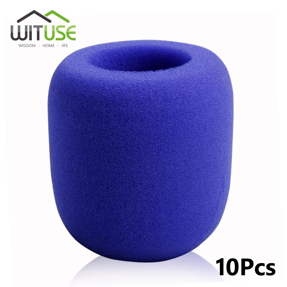 10 pçs/lote portátil sem fio microfone de estágio pára-brisas espuma mic capa karaoke dj esponja filtro vento escudo venda quente: green