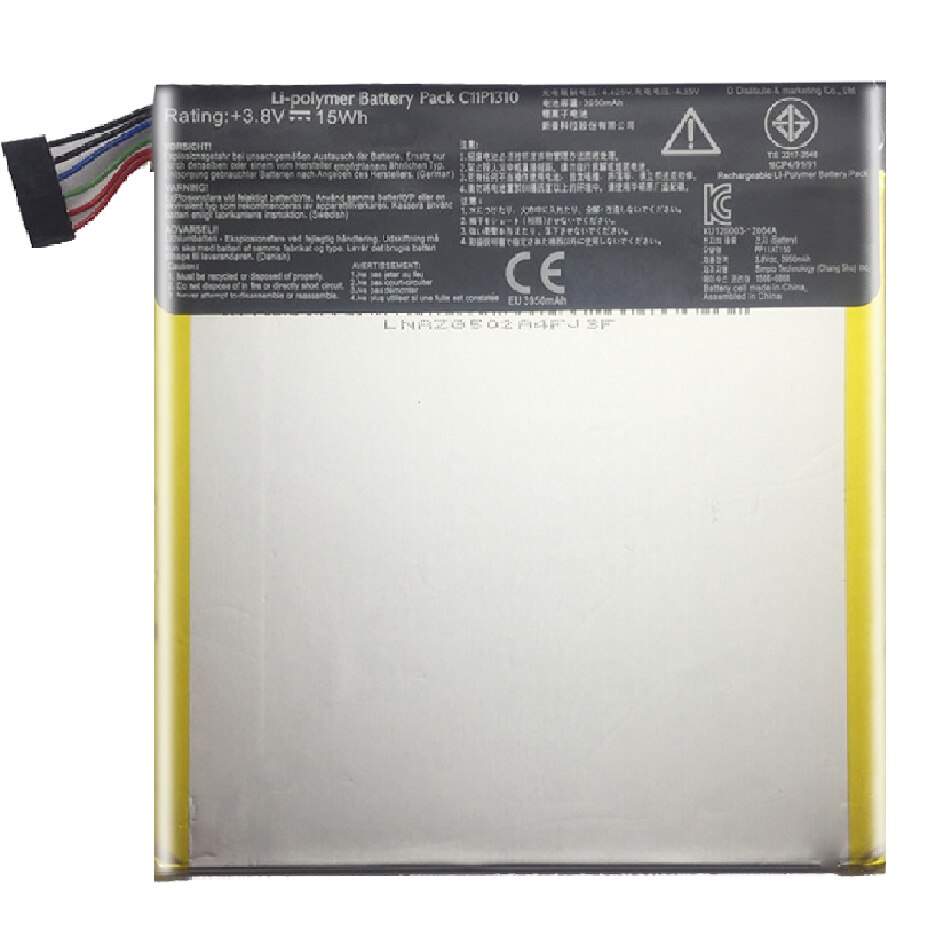 Tablet Battery C11P1310 - 4200mAh Li-ion Polymer Replacement for Asus FonePad 7 ME372CG K00E ME372