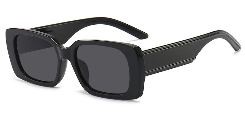 Occhiali da suola quadrati da donna neri progettista di marca di lusso Occhiali da suola con montatura grande Occhiali da suola rettangolari Vintage ▾ femminili retrò: Rosso