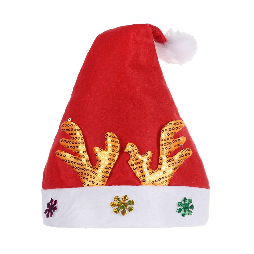 Year Merry Christmas Hat For Kids Xmas Santa Claus/Deer/Snowman Cap Christmas Children Party Props: 7