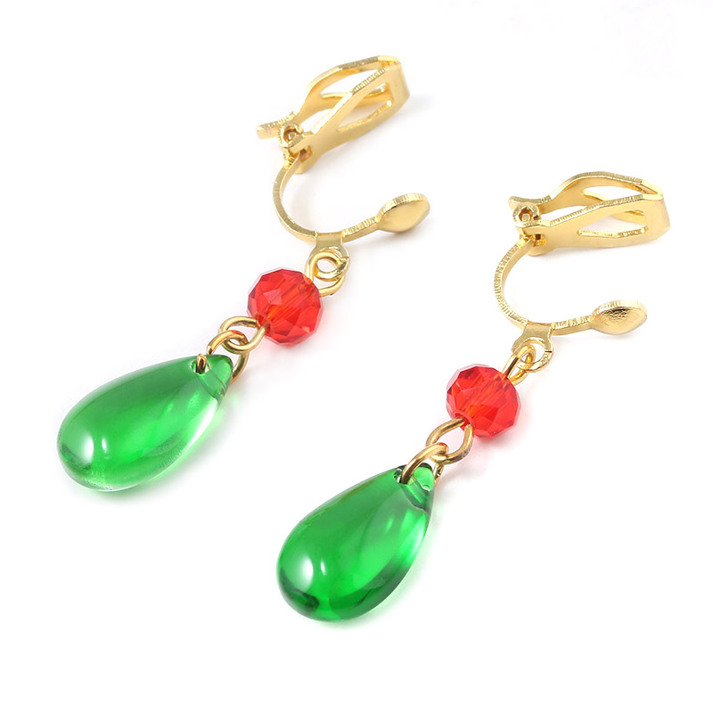 Boucles d'oreilles inspirées du château en mouvement de Howl, Miyazaki Hayao, Costume de dessin animé Howl, clous d'oreilles pour femmes et filles, accessoires bijoux Cosplay: orange