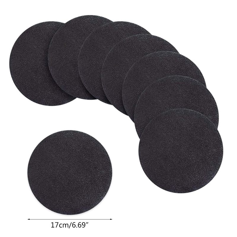 8pcs Black Round Cardboard Mandala Painting Paper DIY Cardboards Art Supplies