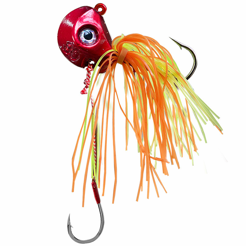 LEAD squid jig SILICON PAPALINA 45 gr RED - Tiendas de pesca