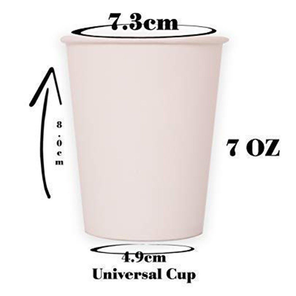 100 stuks 180ML Kartonnen Wegwerp Beker Wit Drinken Koud Drankje Paper Cups Home Office Melk Sap Koffie Bier tafel Cups