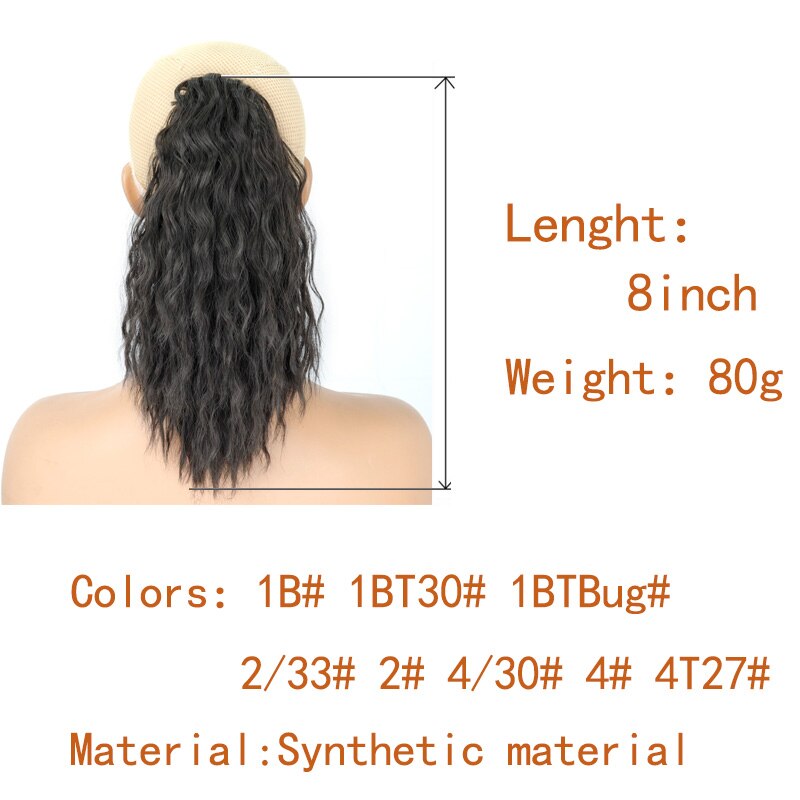 LISI-coletero con cordón africano para niña, pompón de pelo rizado y extensión de cabello sintético, coletero