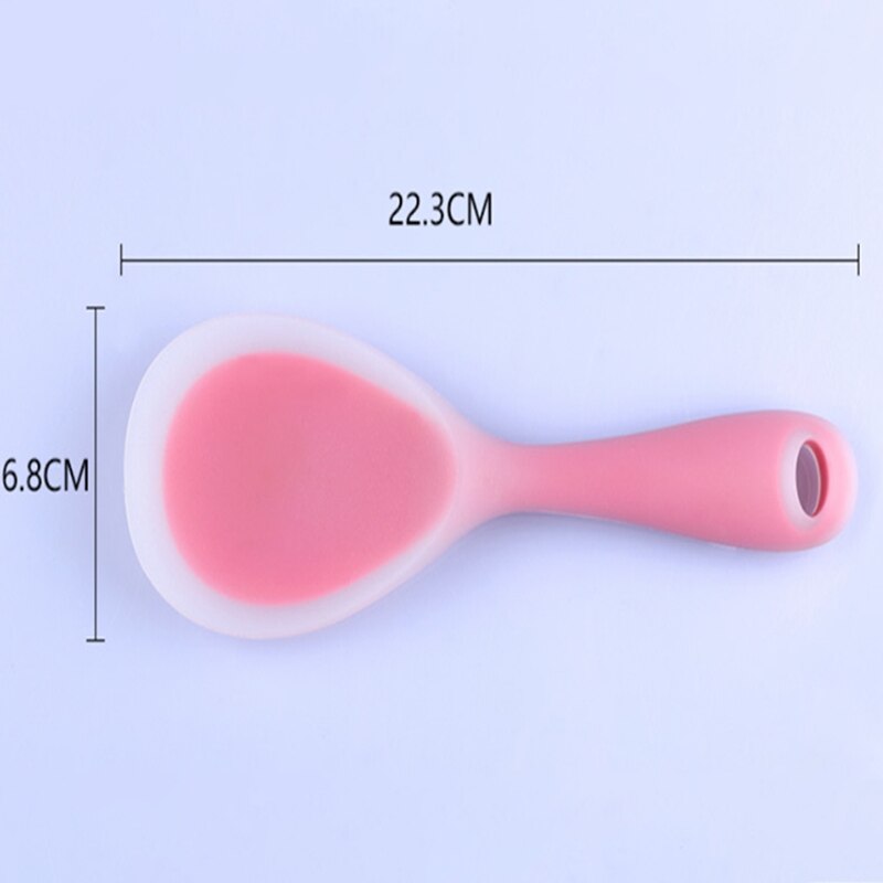 Paddle Non-Stick Silicone Sushi Rice Heat Resistant Rice Spoon Spatula Kitchen Tool Soft Rice Server Cooking Supplies