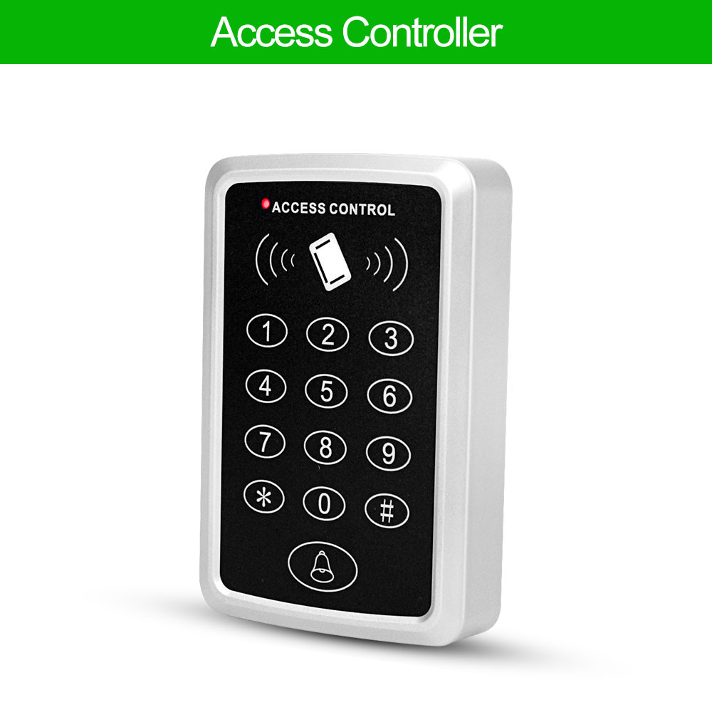 RFID Keypad Door Access Control System Waterproof Protecter Cover Rainproof Outdoor 125KHz EM Card Reader Door Opener 10pcs Keys: only keypad