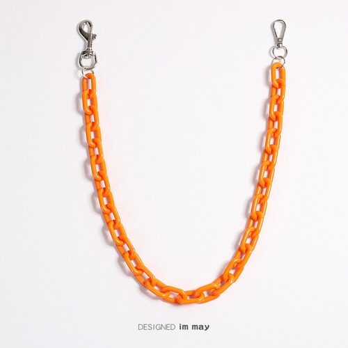 Porte-clés hip-hop Punk, grand anneau, pantalon Rock Punk, Hipster, pour Jeans, accessoires Kpop, CL151: Orange
