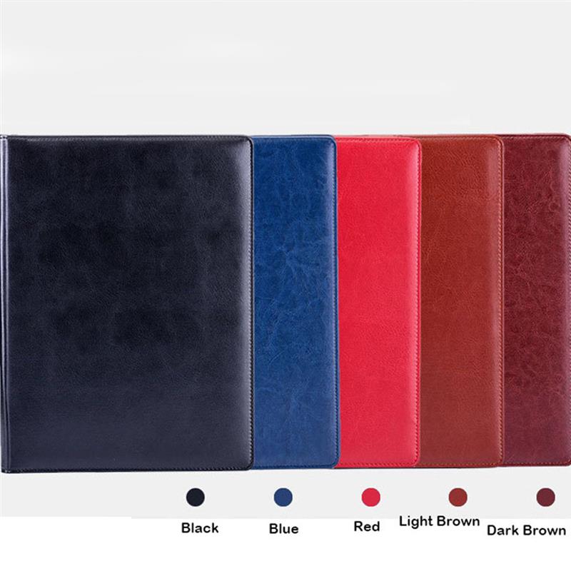A4 PU Leather File Folder Multifunction Office Supplies Organizer Manager Document Pads Briefcase Padfolio Bags (Excluding Pen)