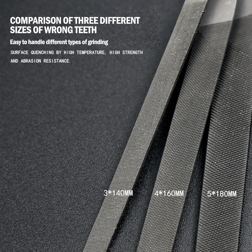 5Pcs Needle File Set For Jeweler Wood Carving Craft Metal Glass Stone 3 Sizes LS'D Tool