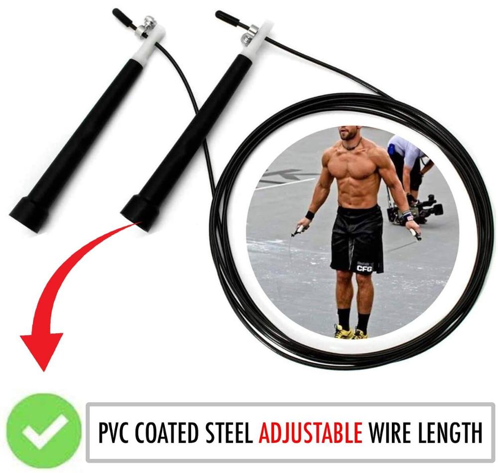 3M Jumping Rope Training 2 Pcs Speed Jump Rope Fitness Skipping Ropes Heavy Jump Rope Weight Exercise Equipment for Home Workout