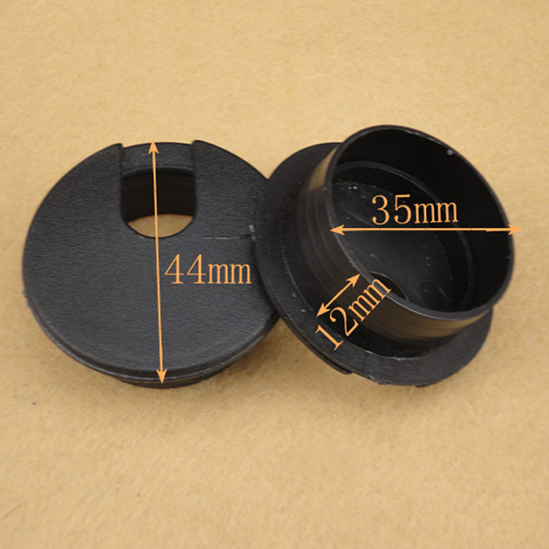 5Stck ABS Halbkreis Tülle Kabel See Abdeckung Möbel Hardware- Kunststoff Linie Halfter Für Computer Schreibtisch Tisch 35mm