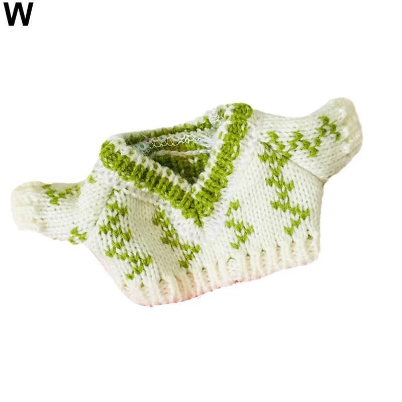 1 sztuk 20cm pluszowe zabawki słodkie ubrania z miękkiej dzianiny sweter zima Vintage dzieci lalki zabawki urodziny prezenty świąteczne akcesoria