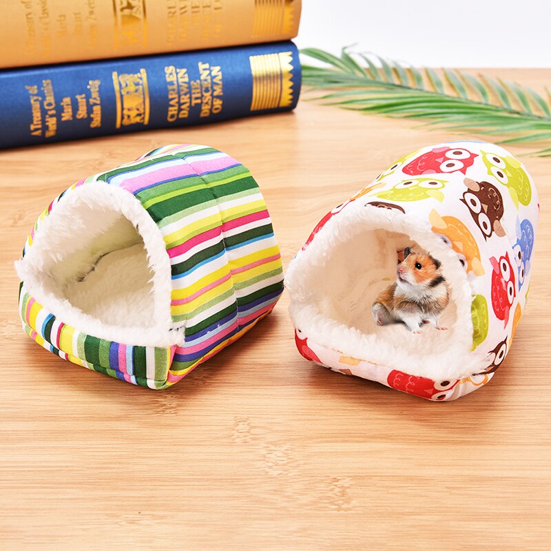 Cama suave de erizo para hámster, jaula de animales pequeños, accesorios para mascotas