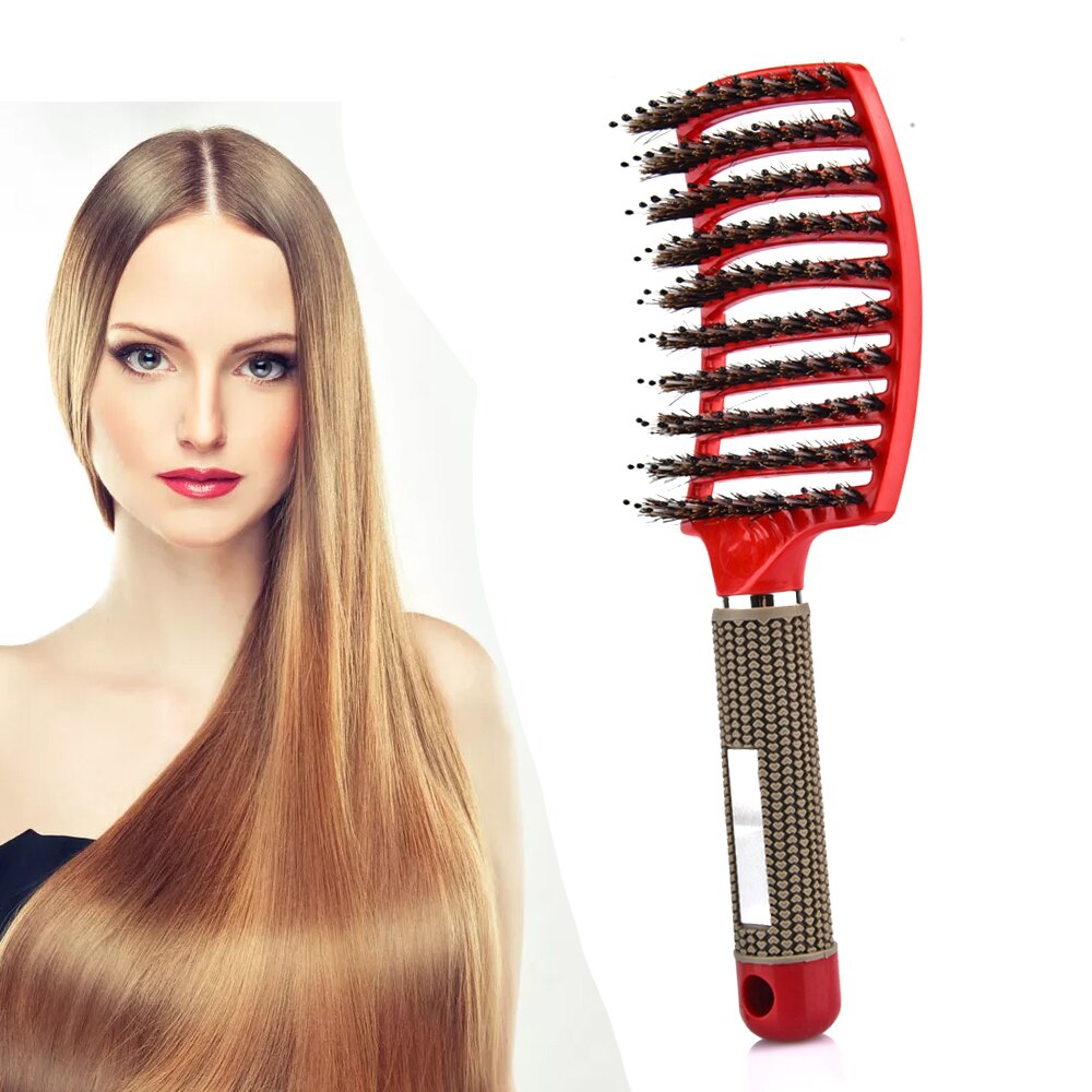 Haarborstel Vrouwen Nat Kam Haar Borstel Professionele Haar Borstel Massage Kam Borstel Voor Haar Kapper Kappers Gereedschap