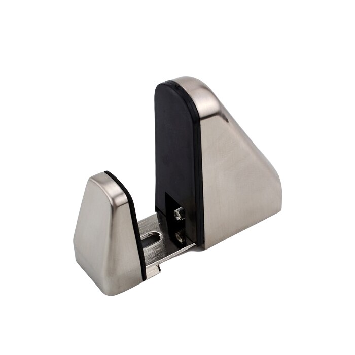 No Hole Zinc Alloy Adjustable Shelf Brackets for Glass Shelves Wood Shelves Fittings