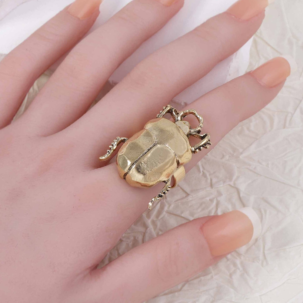 Bague d'ouverture d'insecte rétro, Animal coccinelle cigale Punk, anneau réglable ouvrable pour femmes, nouvelle tendance, bijoux, accessoires
