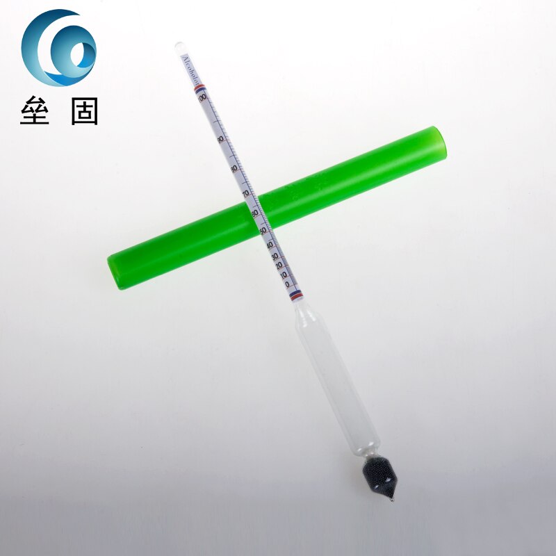 3pcs/box Alcohol meter densitometer rapid survey alcohol concentration hydrometer for alcohol with wooden box