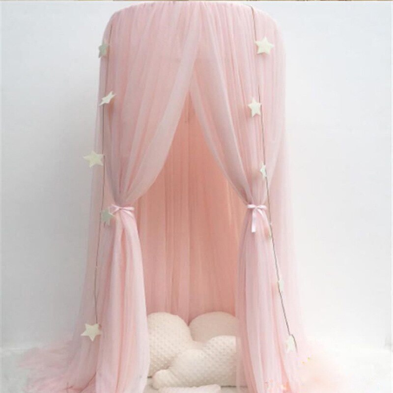 Opknoping Kids Baby Beddengoed Dome Bed Canopy Katoen Klamboe Bedcover Gordijn Voor Baby Kids Lezen Spelen Woondecoratie: Pink