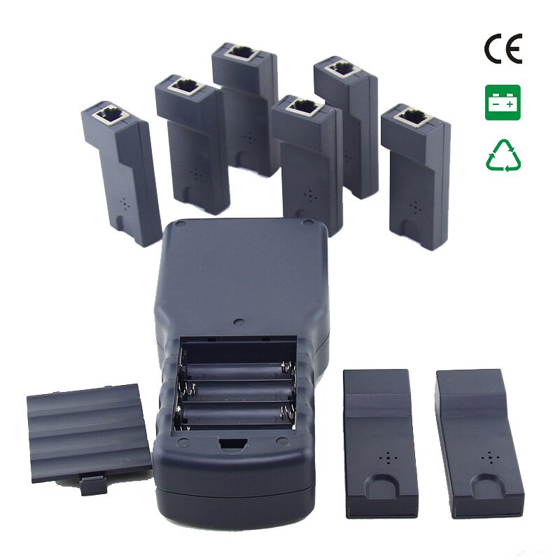 Cable Length Tester Network Cable Tester Meter Length 8 remote units Cat 5E/ 6E UTP STP CAT5 RJ45