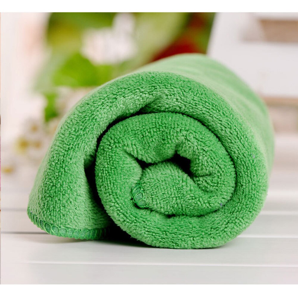 Mikrofiberhåndkle badehåndkle husholdningshåndkle hotellhåndkle frisørhåndkle bilvask håndkle multifunksjonelt håndkle: Grønn