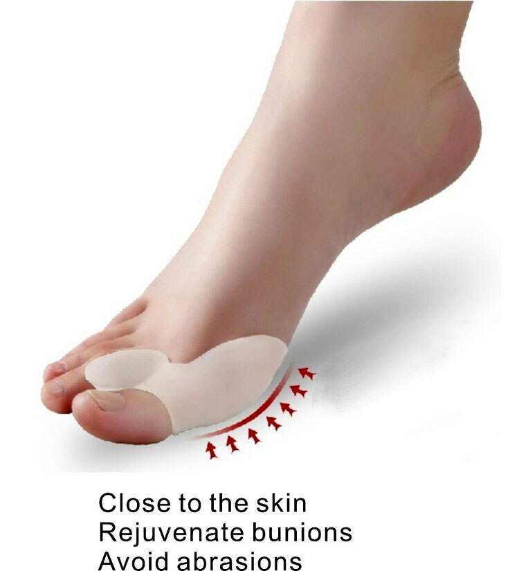 Vopregezi 2 pièces Talons Hauts En Silicone pour Soins Des Pieds Semelles Orthèses Oignon Outils De Pédicure Hallux Valgus Correcteur pour Les Orteils Séparateur