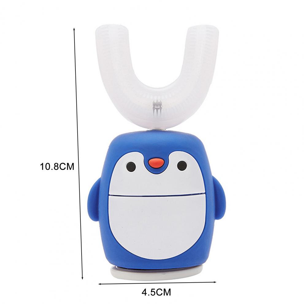 U-Shaped Toothbrush For Children/Teeth Toothbrush Cartoon Shape Waterproof Food Grade Material Kids Cute Electric Toothbrush