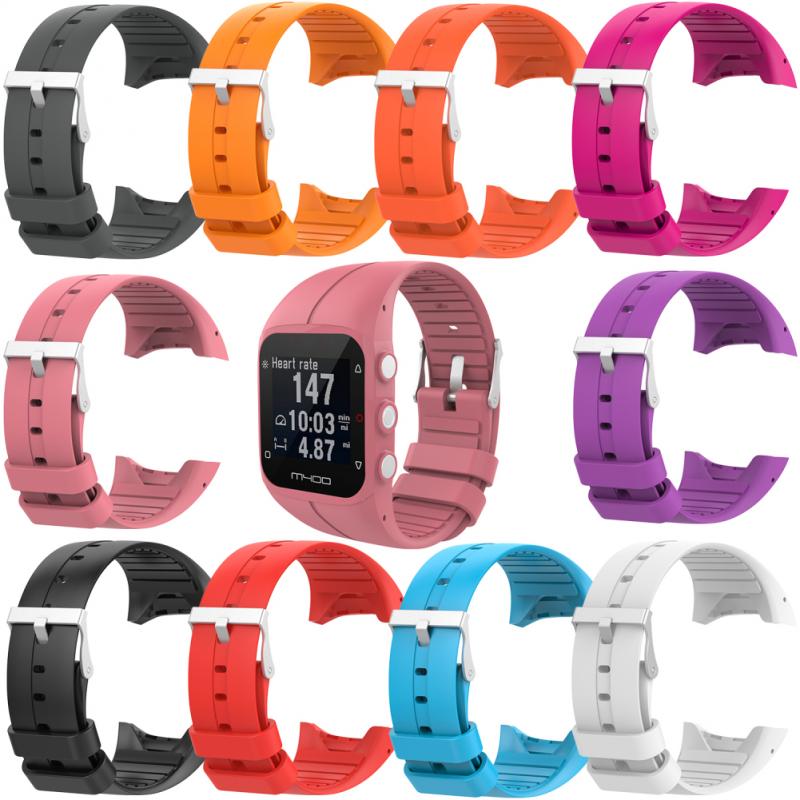 Correa de reloj colorida de color sólido para POLAR M400 M430 correa de reloj inteligente pulsera de silicona de repuesto para reloj deportivo