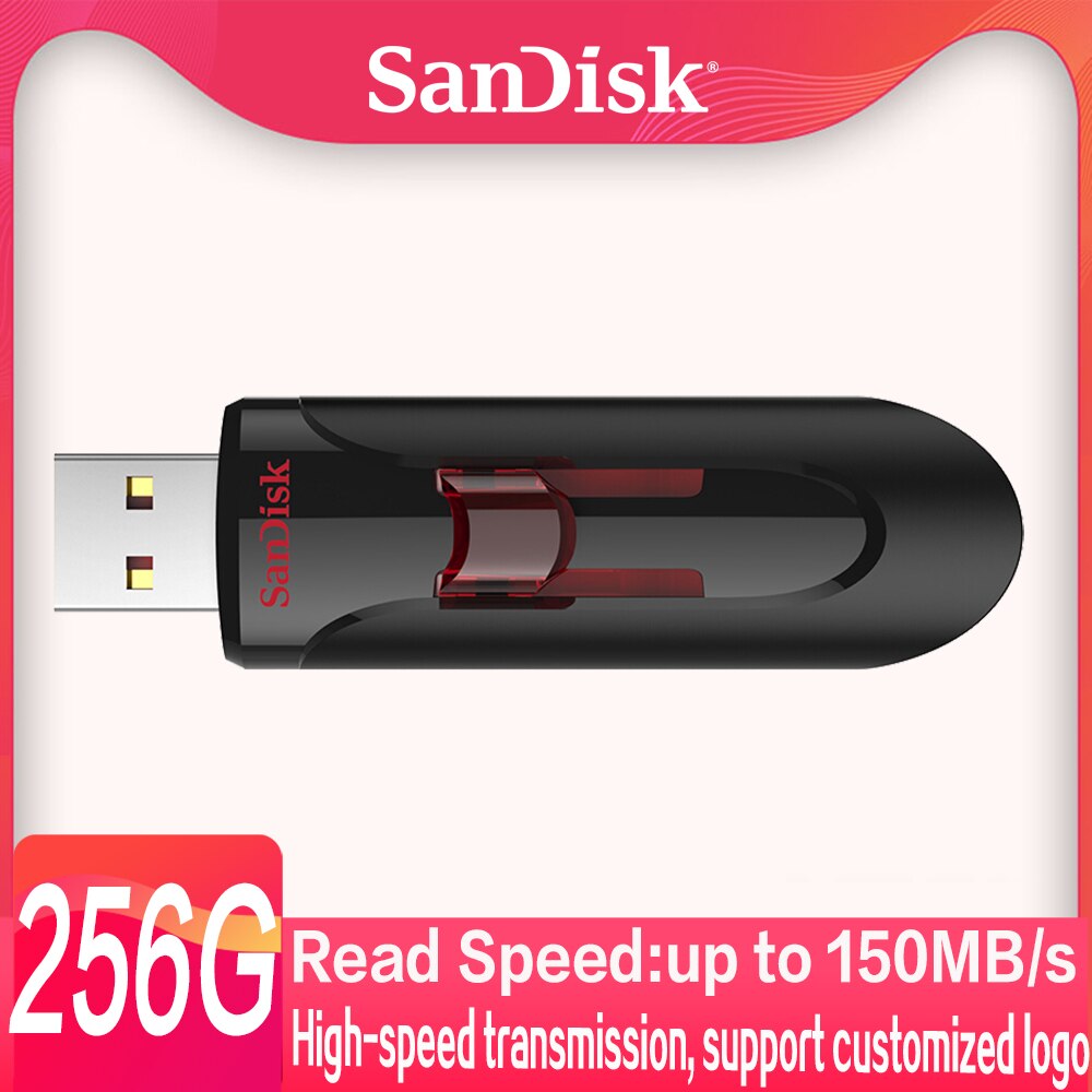 Sandisk CZ600 Usb 3.0 Flash Pen Drive 256Gb 128Gb 64Gb 32Gb 16Gb Usb Flash Drive sandisk Pendriv Voor Snelheid Kopie Op De Computer