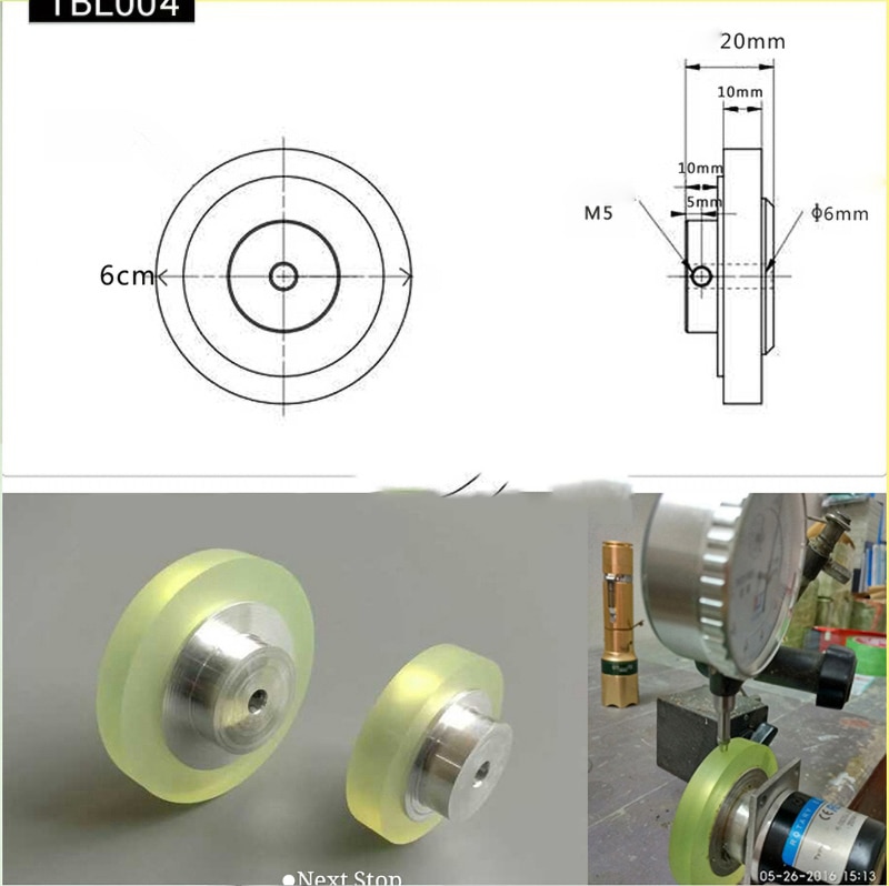 Codificador Industrial medidor de rueda, codificador de rueda de medición, soporte especial para Codificador rotativo Scroll/Rolling Wheel Counter