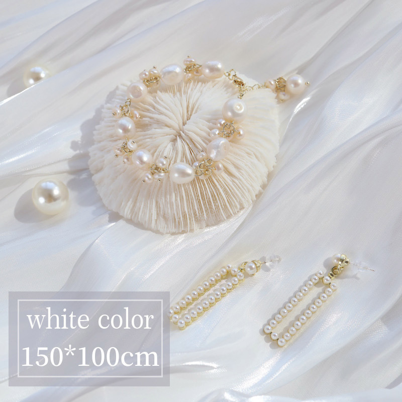 Accesorios de fotografía novedosa, fondo de , tela de seda, Color sólido, fotografía de estudio fotográfico para joyería, juguete cosmético, producto pequeño: Naranja