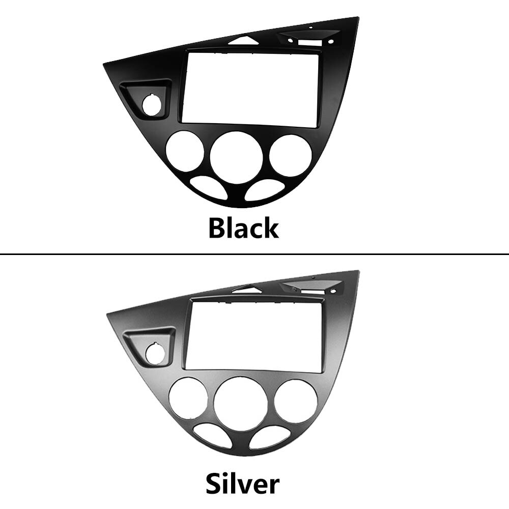 Kit de réaménagement du côté conduite gauche de la voiture, panneau de cadre DVD, Radio Fascia Double Din pour Ford Fiesta 1995-2001 Focus 1998-2004
