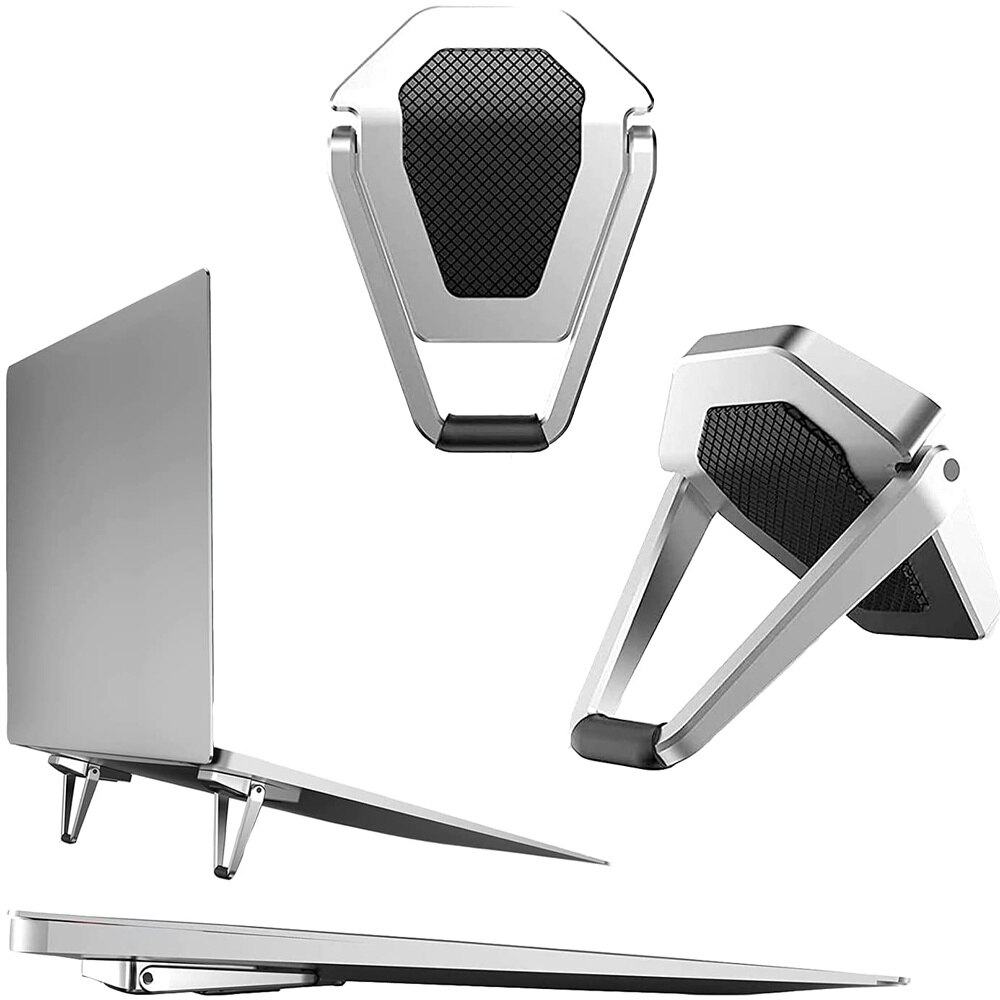 Metalowy stojak na laptopa robić Macbook zawodowiec powietrze Dell HP składany lekki stojak na notebooka podstawa na laptopa chłodzenie przenośny uchwyt