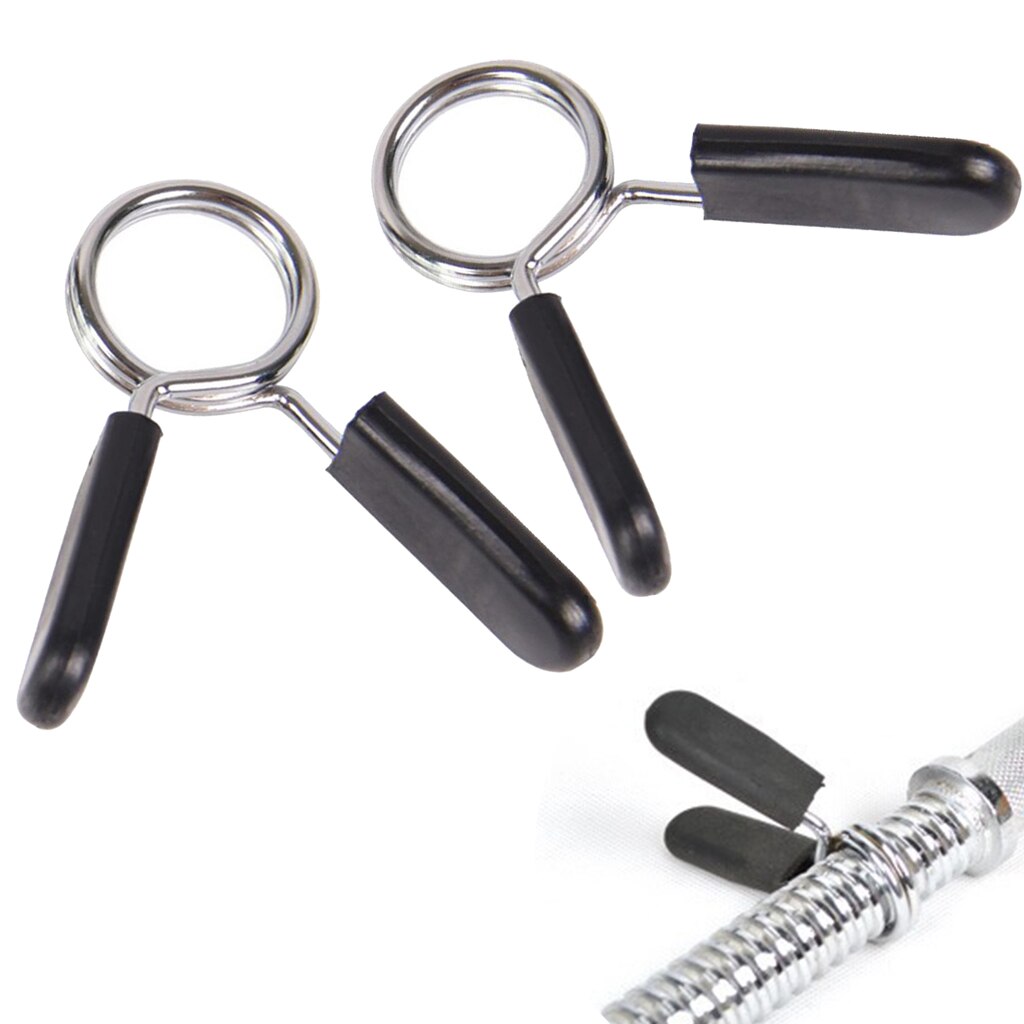 2 stücke Gewicht Riegel Frühling Kragen Clip Hantel Hantel Klemme Bar Gewicht Platte Sperren
